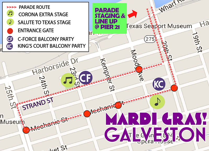 Parade Route Map 2022