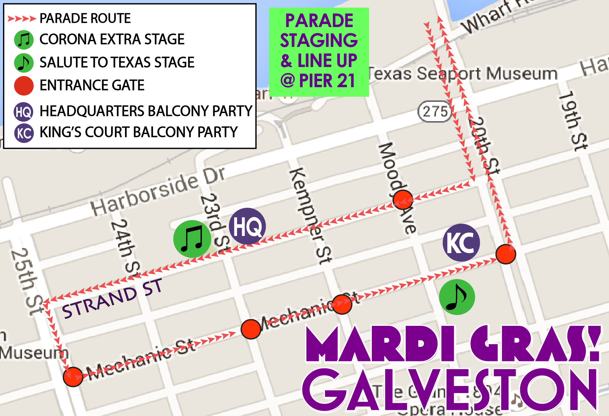 Entertainment Mardi Gras! Galveston